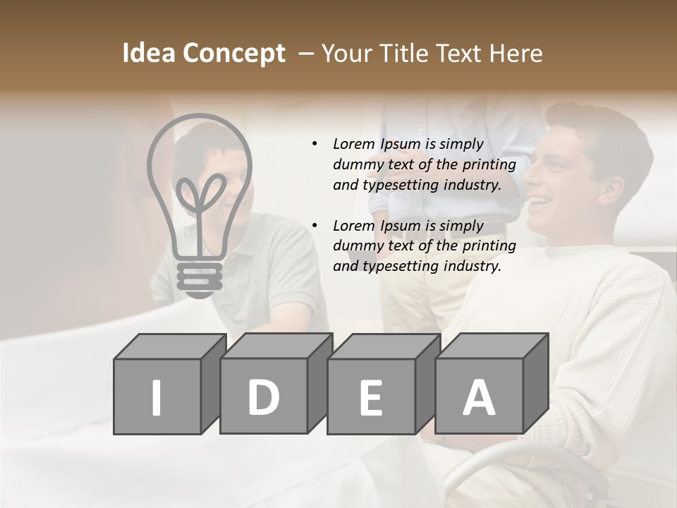 Happiness Working Stockphotos PowerPoint Template