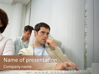 Occupation Desk Pictures PowerPoint Template