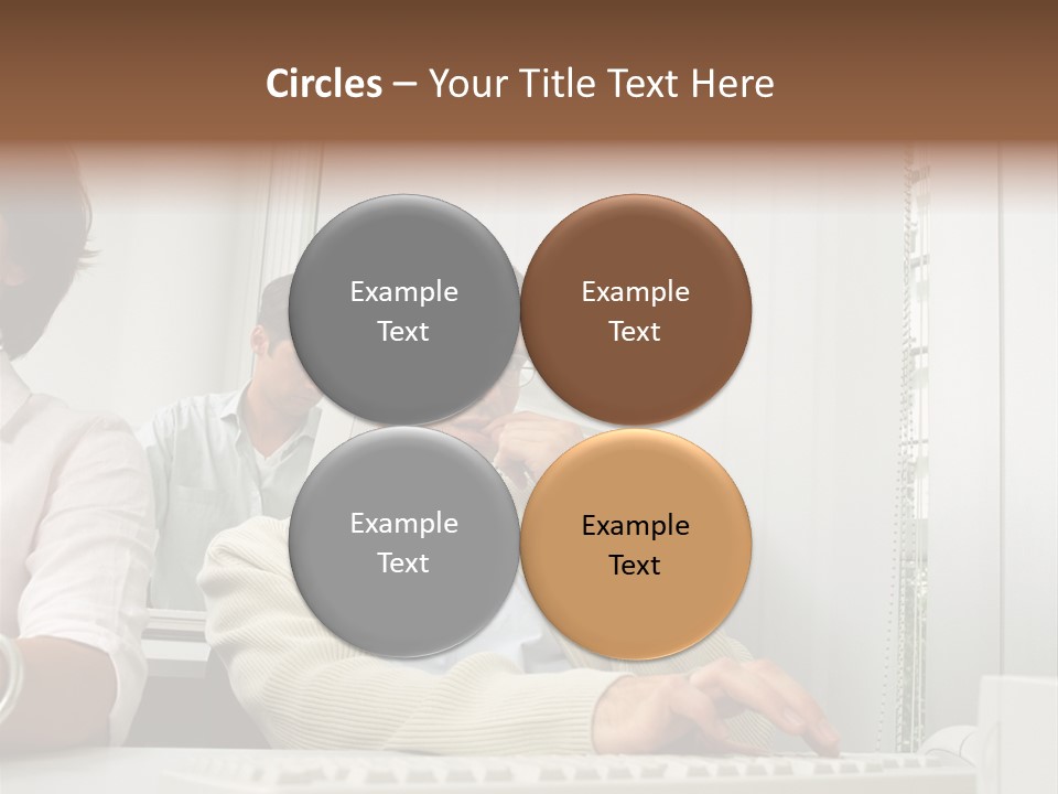 Occupation Desk Pictures PowerPoint Template