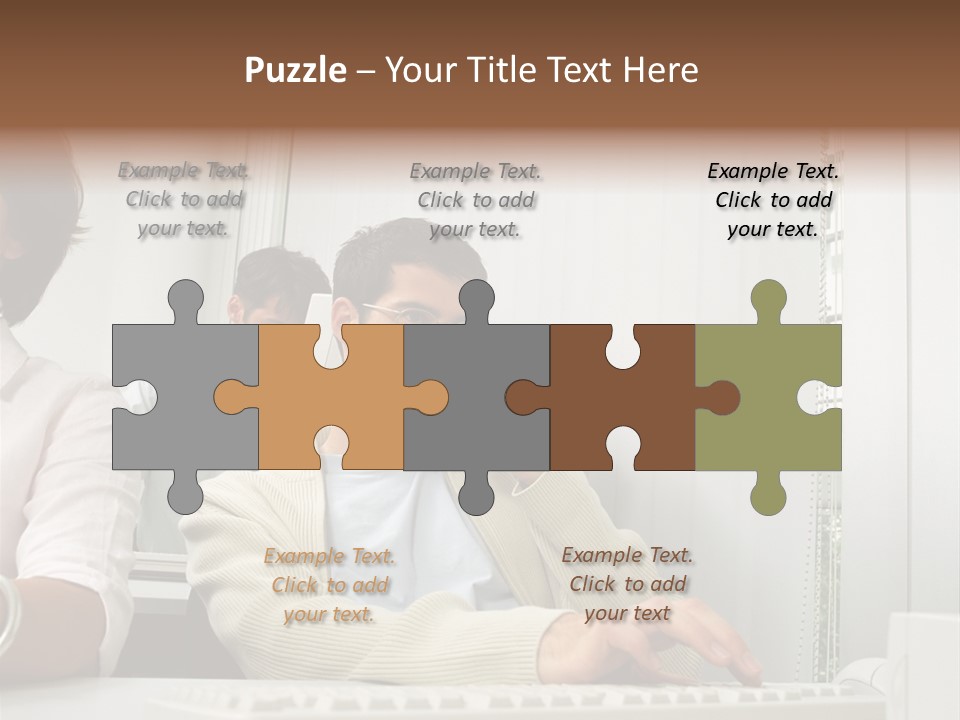 Occupation Desk Pictures PowerPoint Template