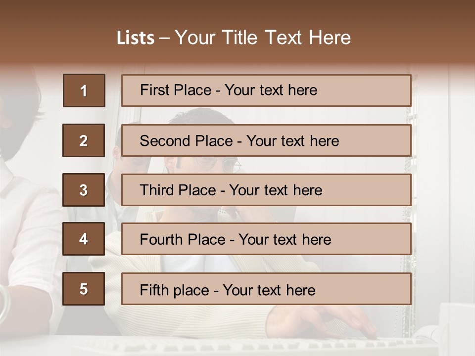 Occupation Desk Pictures PowerPoint Template