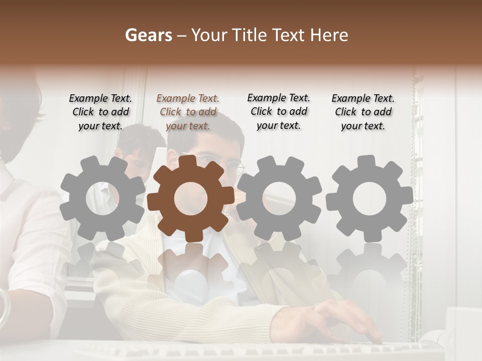 Occupation Desk Pictures PowerPoint Template