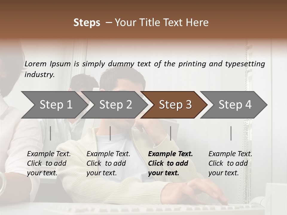 Occupation Desk Pictures PowerPoint Template