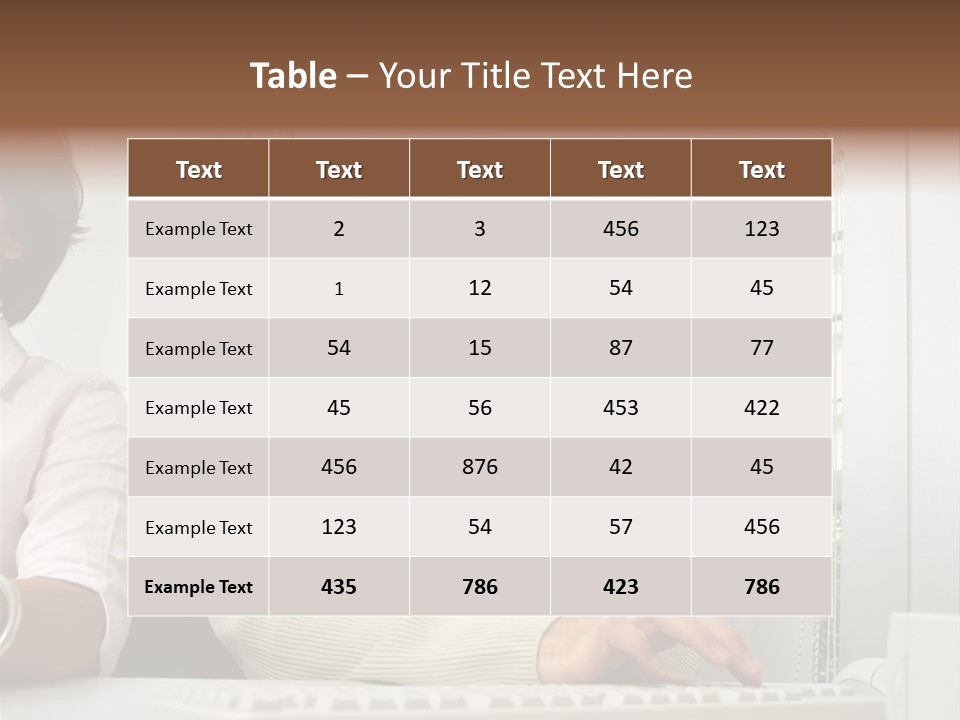 Occupation Desk Pictures PowerPoint Template