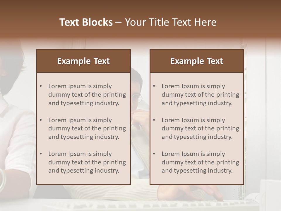 Occupation Desk Pictures PowerPoint Template
