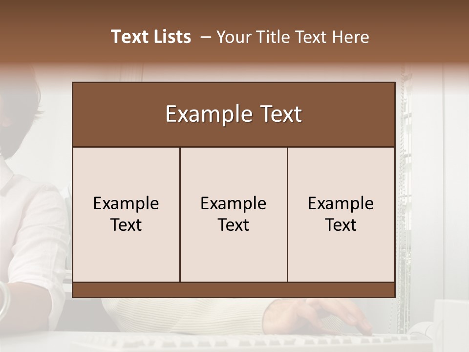 Occupation Desk Pictures PowerPoint Template