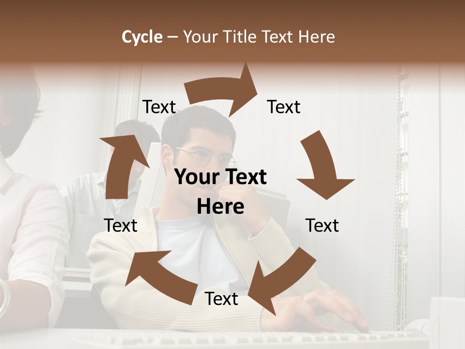 Occupation Desk Pictures PowerPoint Template