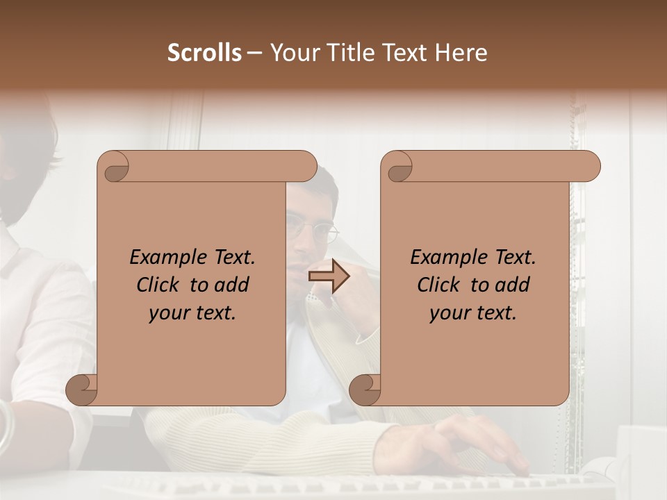 Occupation Desk Pictures PowerPoint Template