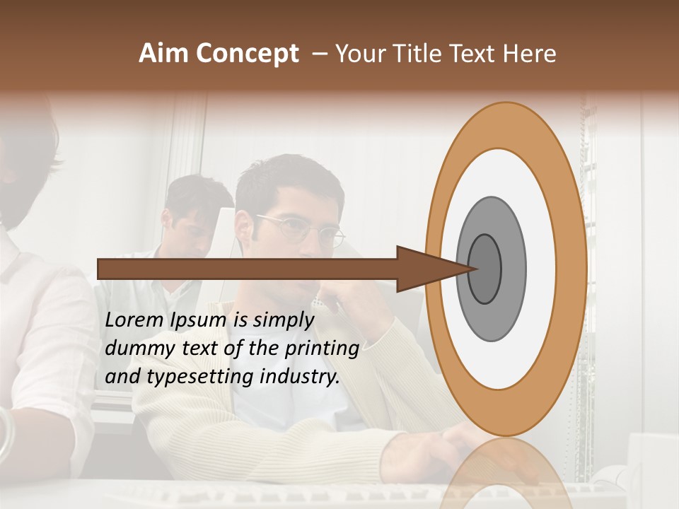 Occupation Desk Pictures PowerPoint Template