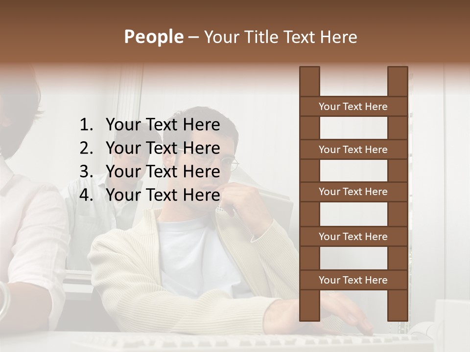 Occupation Desk Pictures PowerPoint Template
