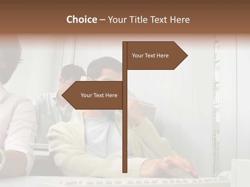 Occupation Desk Pictures PowerPoint Template