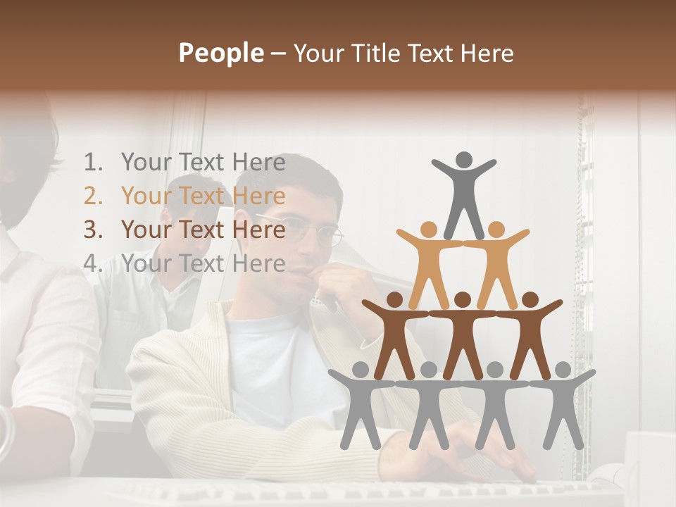 Occupation Desk Pictures PowerPoint Template