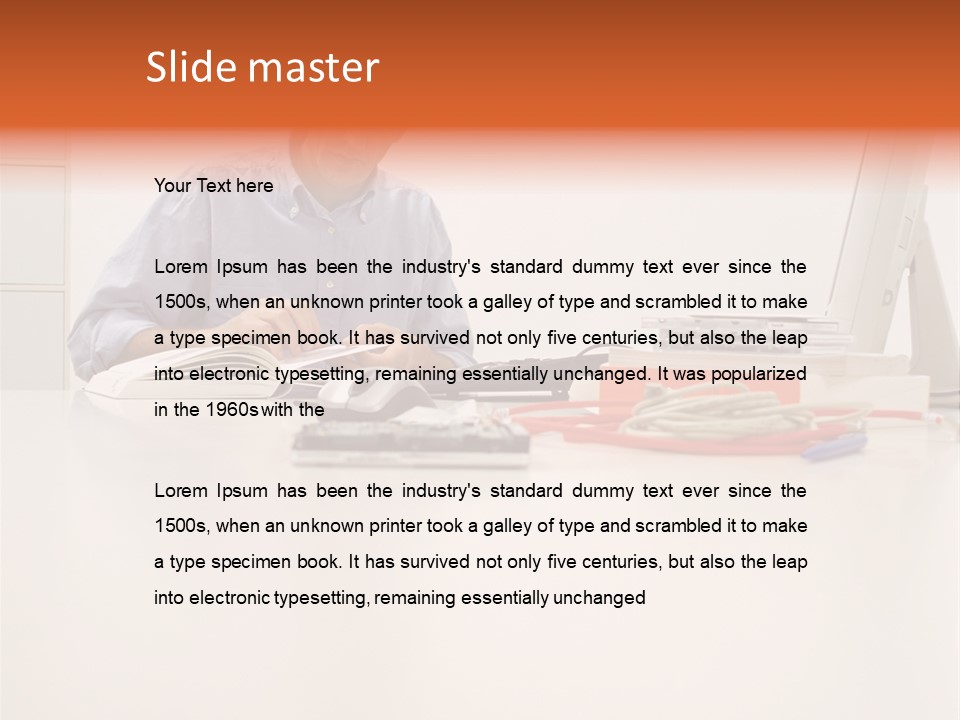Personalcomputer Someone Inside PowerPoint Template