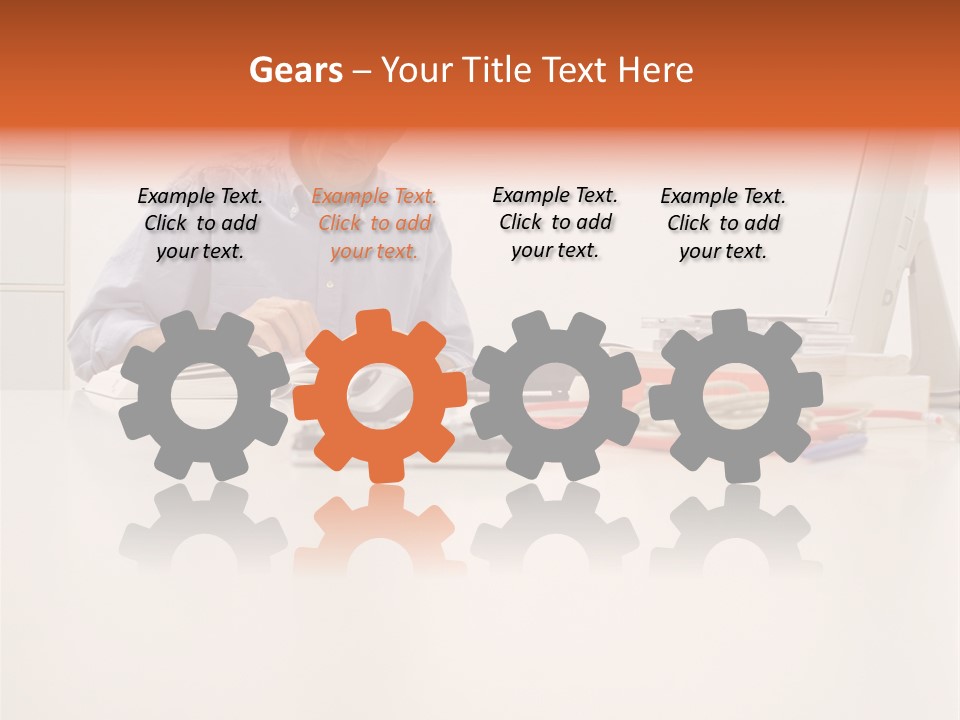 Personalcomputer Someone Inside PowerPoint Template