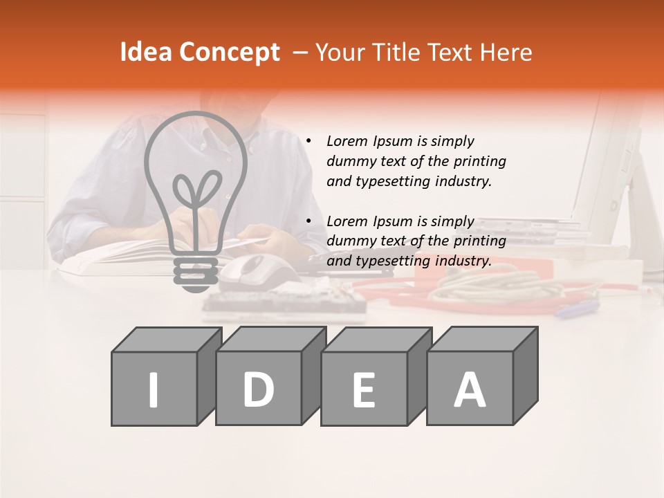 Personalcomputer Someone Inside PowerPoint Template
