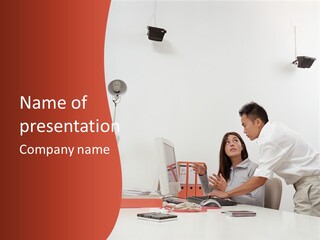 Officeworker Midwoman Woman PowerPoint Template