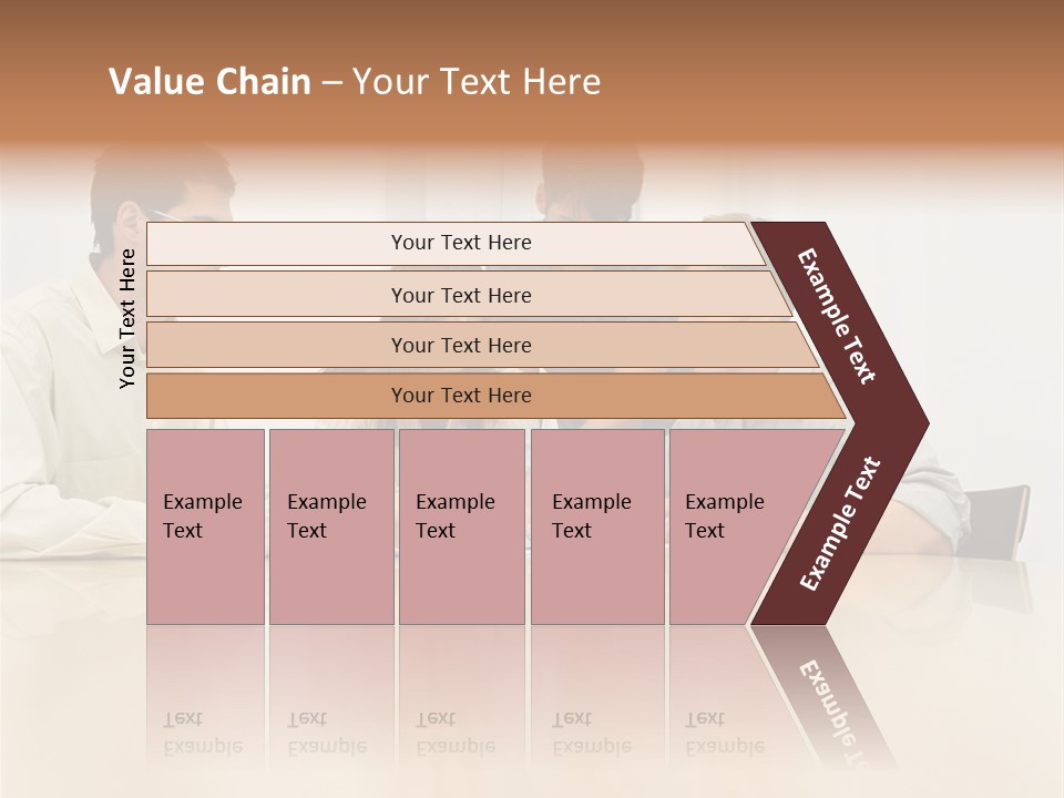 Office Workers In Meeting PowerPoint Template
