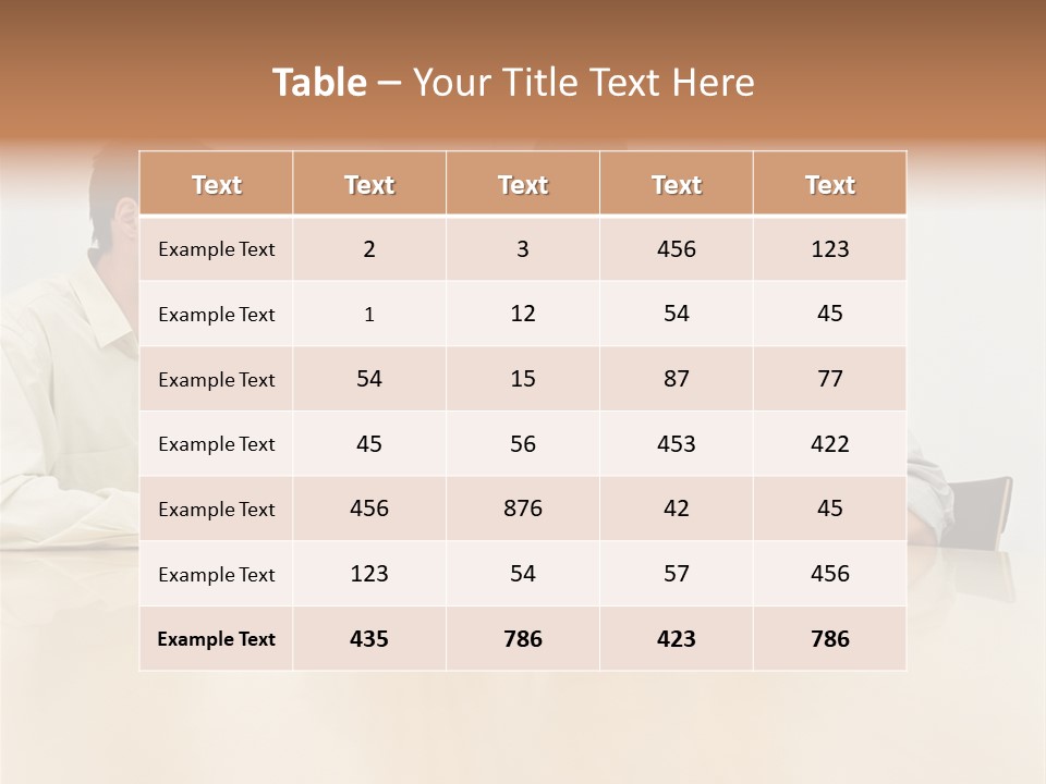 Office Workers In Meeting PowerPoint Template