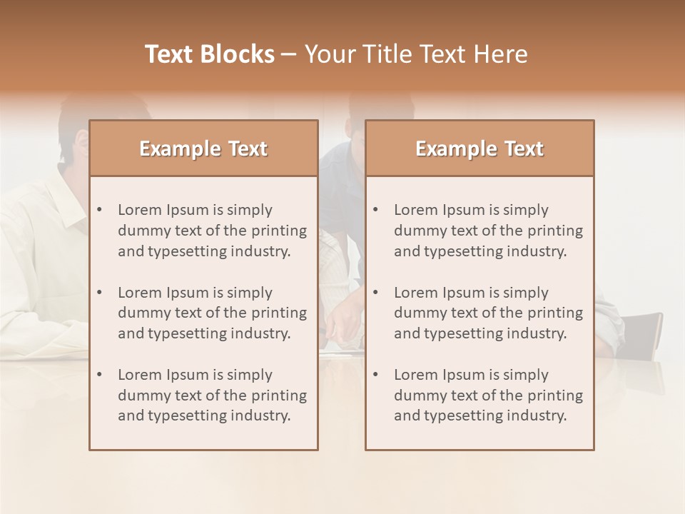 Office Workers In Meeting PowerPoint Template