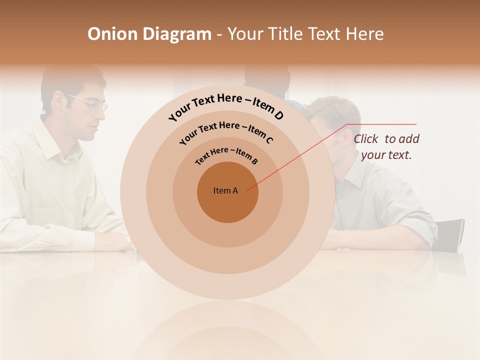 Office Workers In Meeting PowerPoint Template