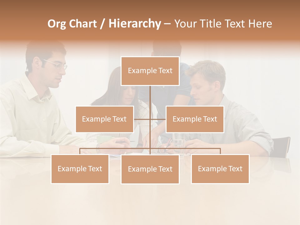 Office Workers In Meeting PowerPoint Template