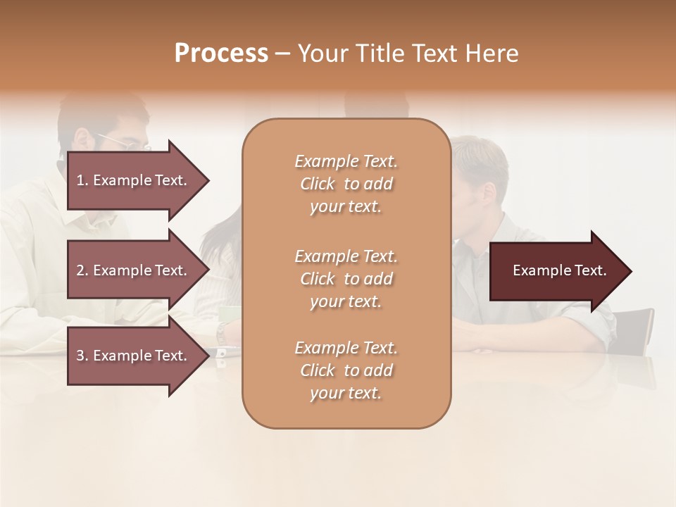 Office Workers In Meeting PowerPoint Template