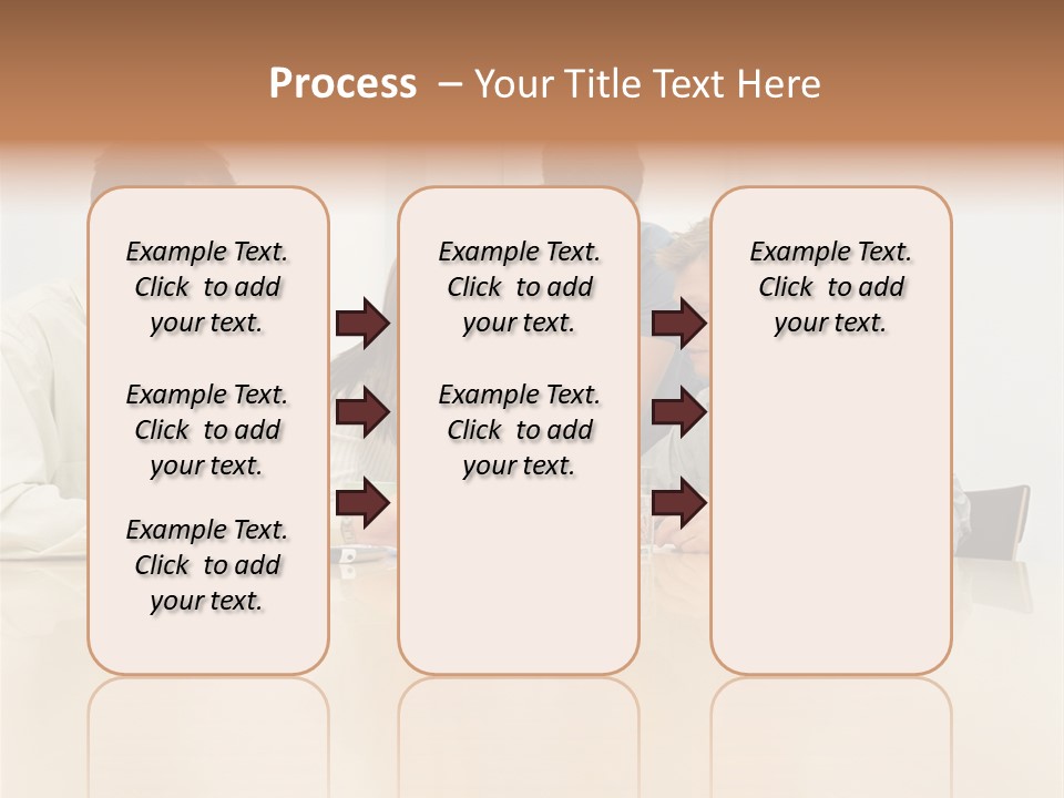 Office Workers In Meeting PowerPoint Template