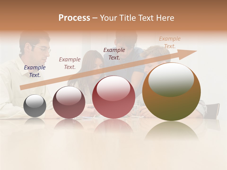 Office Workers In Meeting PowerPoint Template