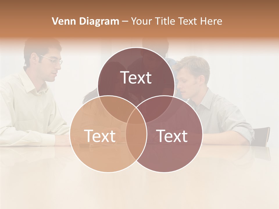 Office Workers In Meeting PowerPoint Template