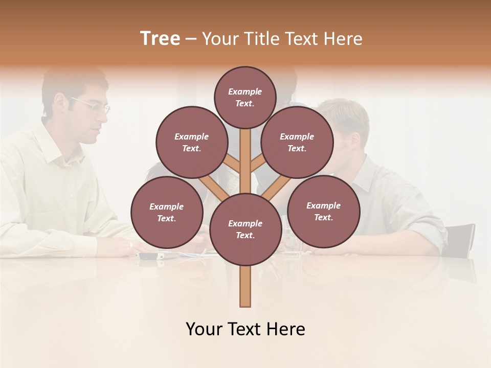 Office Workers In Meeting PowerPoint Template