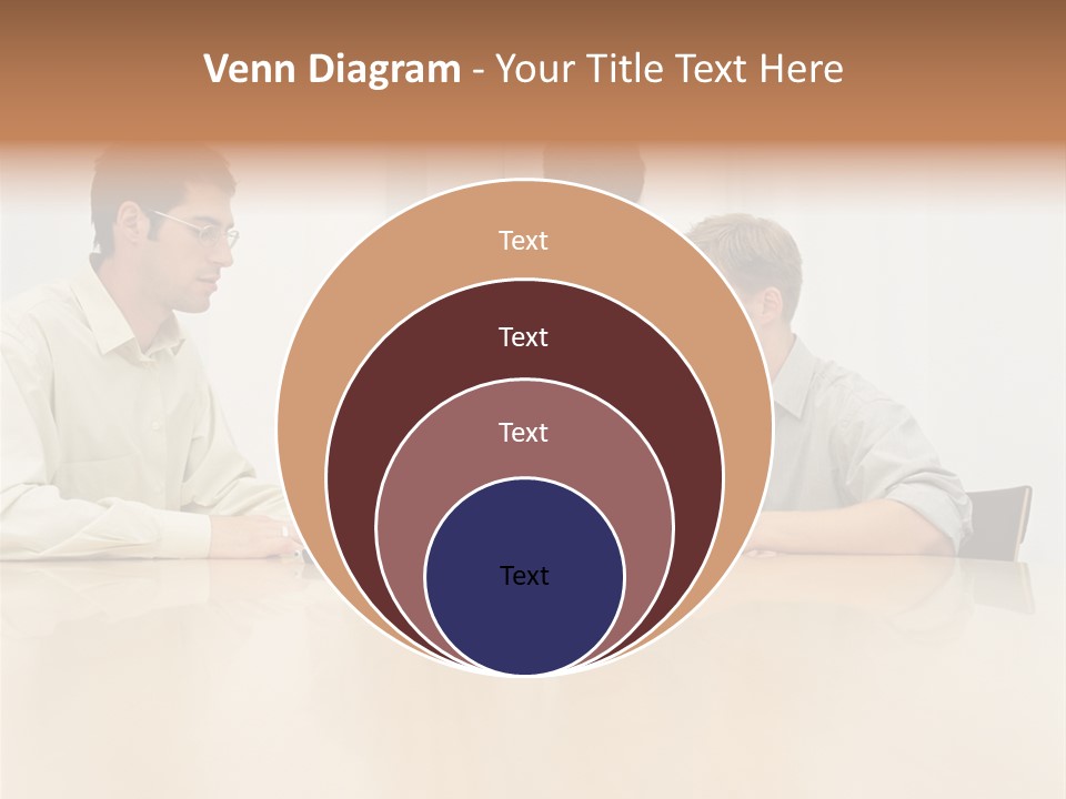 Office Workers In Meeting PowerPoint Template