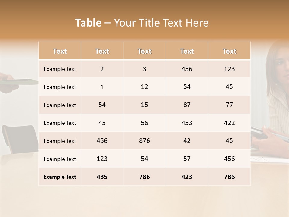 Office Workers Using Handheld Computer PowerPoint Template