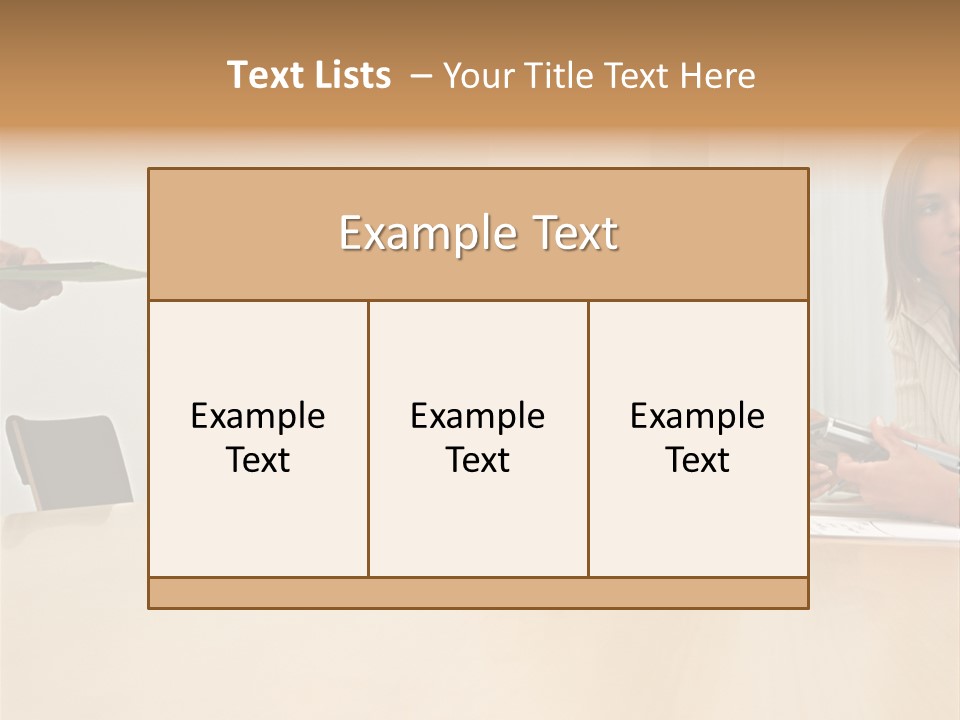 Office Workers Using Handheld Computer PowerPoint Template