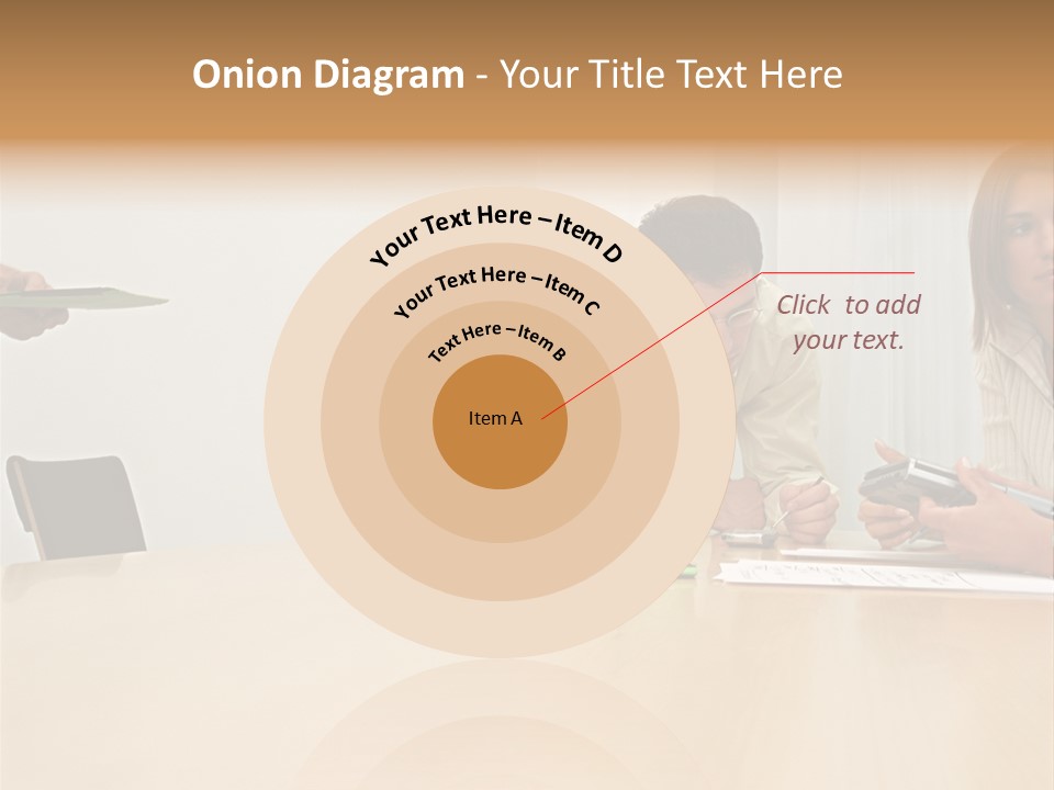 Office Workers Using Handheld Computer PowerPoint Template