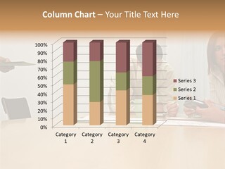 Office Workers Using Handheld Computer PowerPoint Template