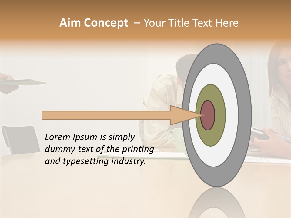 Office Workers Using Handheld Computer PowerPoint Template