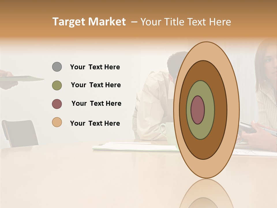 Office Workers Using Handheld Computer PowerPoint Template