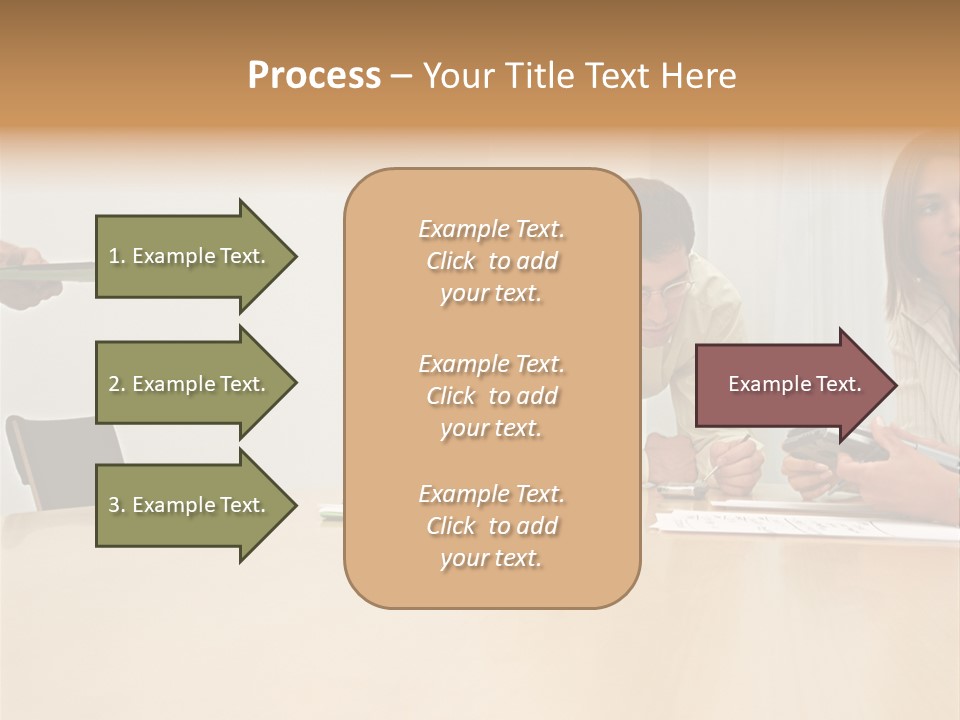 Office Workers Using Handheld Computer PowerPoint Template