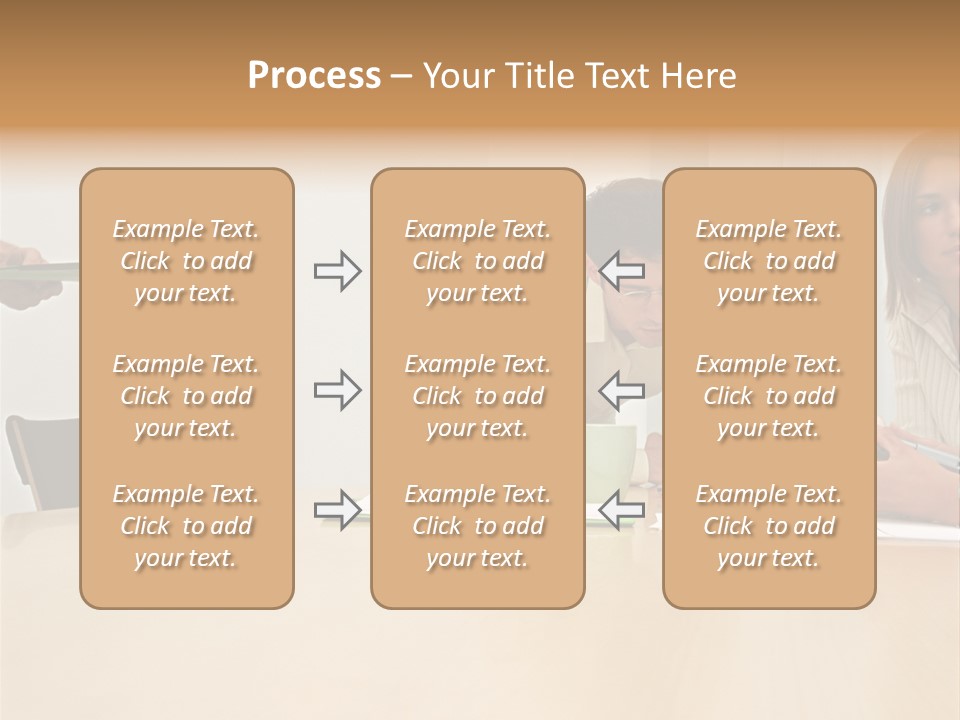 Office Workers Using Handheld Computer PowerPoint Template