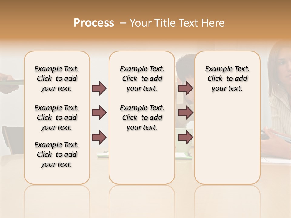 Office Workers Using Handheld Computer PowerPoint Template