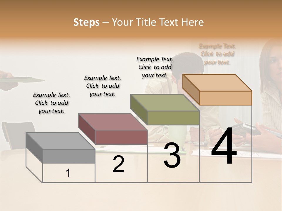 Office Workers Using Handheld Computer PowerPoint Template
