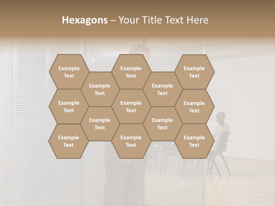 Businessman Using A Cellular Telephone PowerPoint Template