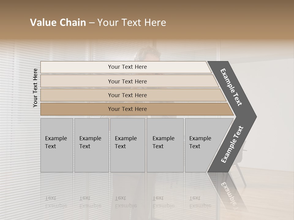 Businessman Using A Cellular Telephone PowerPoint Template