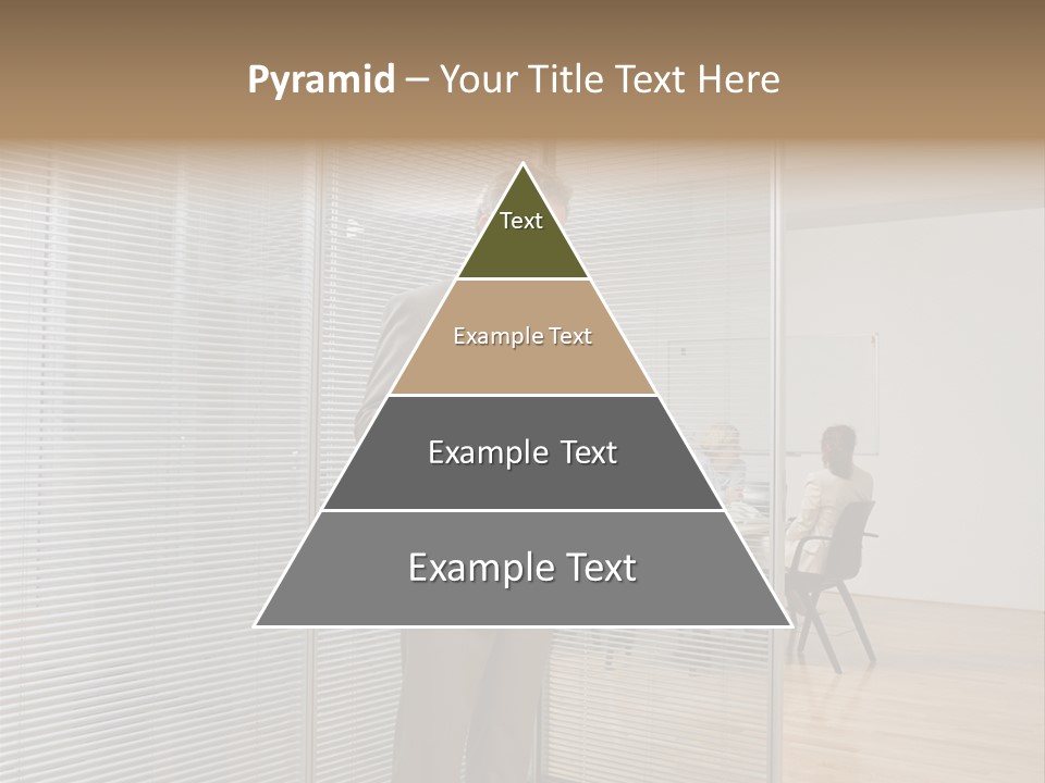 Businessman Using A Cellular Telephone PowerPoint Template