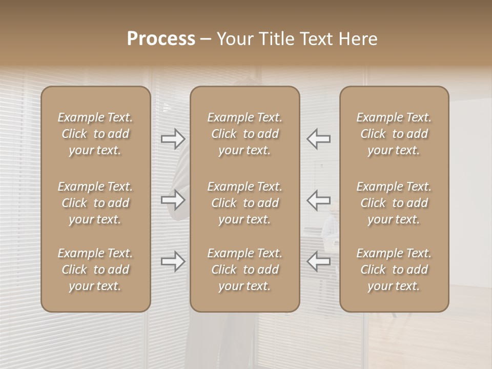Businessman Using A Cellular Telephone PowerPoint Template
