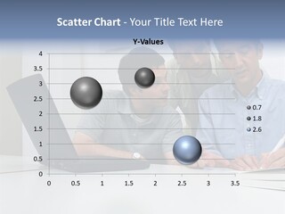 Three Male Office Workers PowerPoint Template