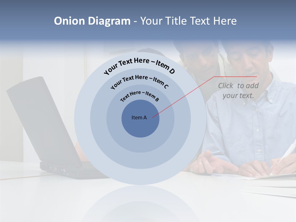 Three Male Office Workers PowerPoint Template