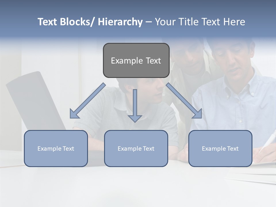 Three Male Office Workers PowerPoint Template