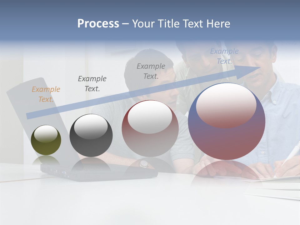 Three Male Office Workers PowerPoint Template