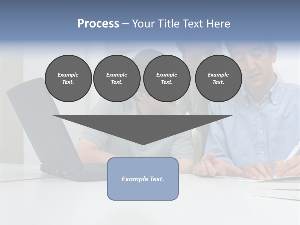 Three Male Office Workers PowerPoint Template